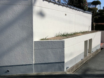 施工後の塀