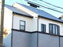 屋根もツヤツヤの新品同様の屋根に生まれ変わりました。最高級塗料のフッ素の遮熱塗料です。